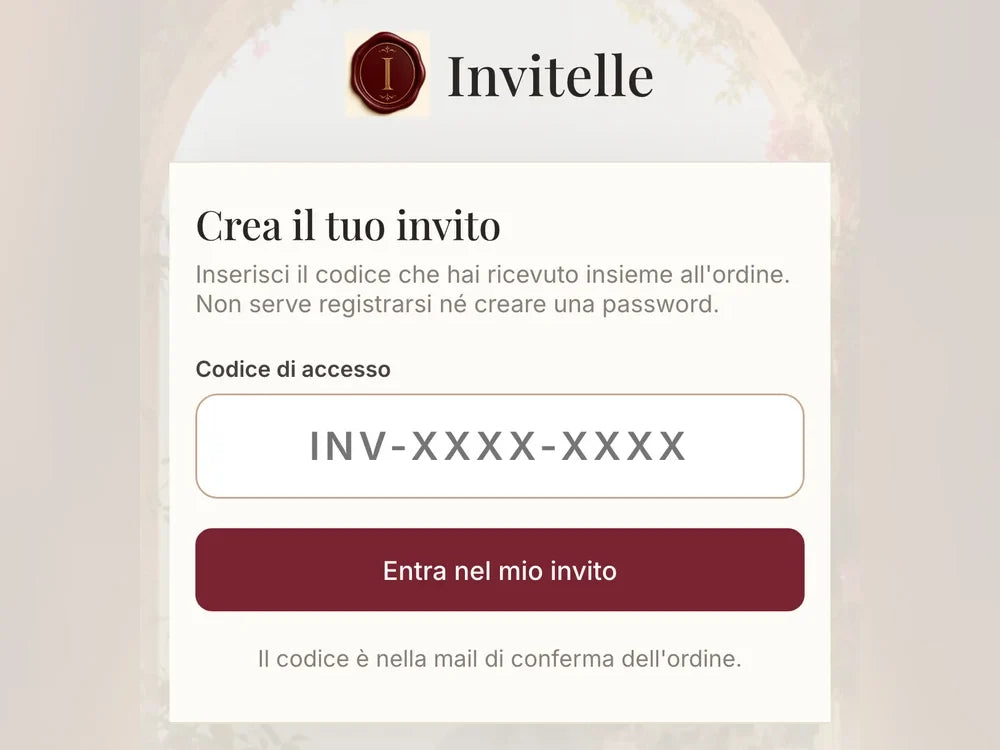 Accesso con il codice personale